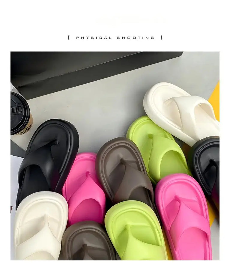 Premium Soft EVA Flip-Flops | Thick Sole Non-Slip Beach Slides