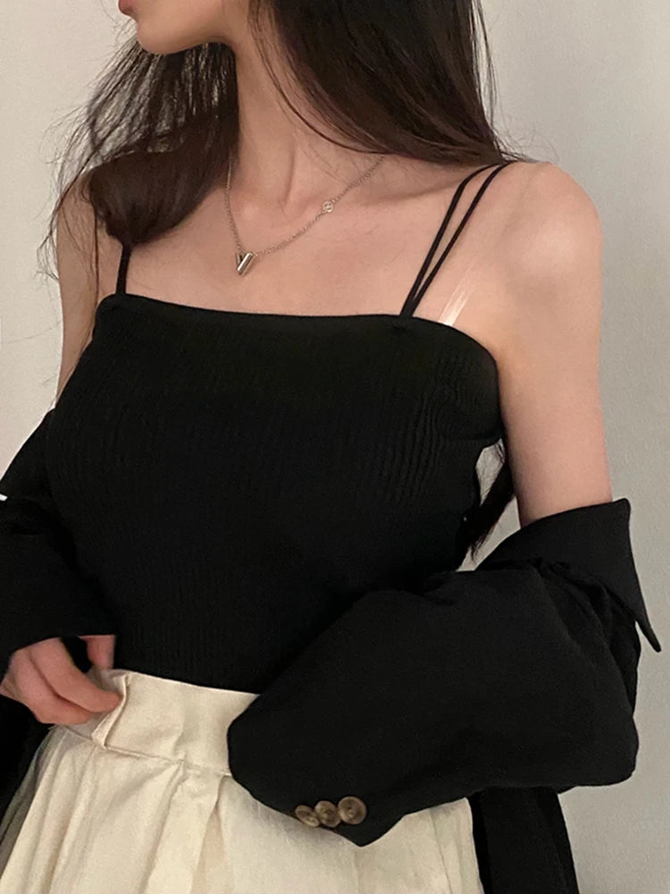 Casual Women Halter Crop Tops Sleeveless Backless Vest