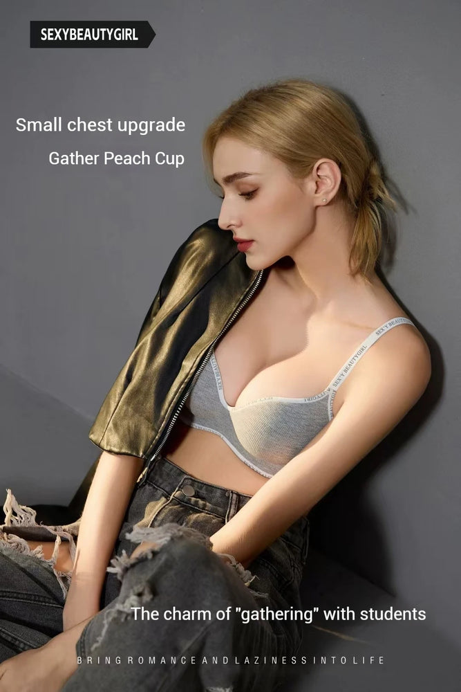 All Of Me Letter Strap Push-Up Bra | Wireless Plunge Support