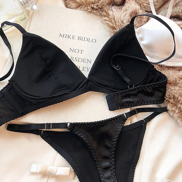 Leopard Print Push Up Bra & Brief Set – Sexy Wire-Free Lingerie