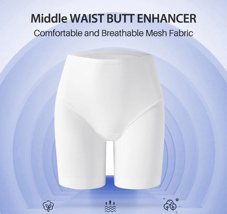 Women's Seamless Safety Shorts – High-Waist Anti-Friction Mesh Panties