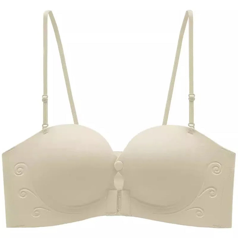 Seamless Front-Closure Push-Up Bra – Wire-Free Support