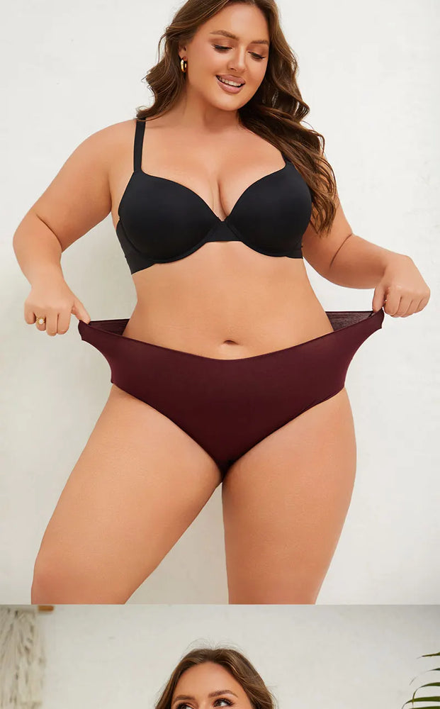 Comfort Cotton Panties (4-Pack) – Mid-Rise Seamless Breathable Briefs