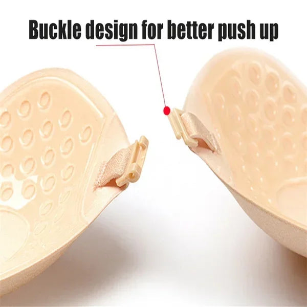 Invisible Silicone Strapless Bra | Self-Adhesive Push-Up Fit