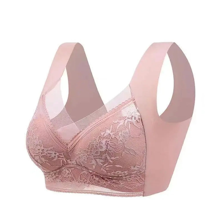 L–6XL Ice Silk Seamless Bra | Plus Size Wireless Push-Up