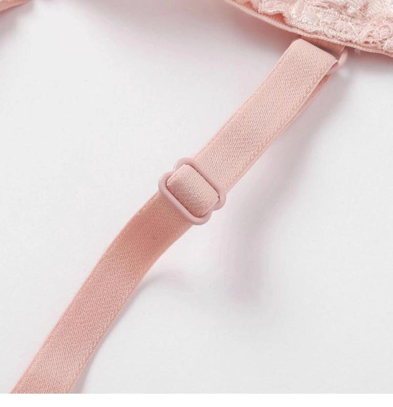 French Floral Lace Bra Set | Ultra-Thin Underwire Minimiser