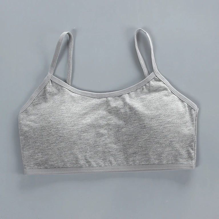 Girls' Anti-Peeping Sport Training Bra | Soft Cotton Underwear