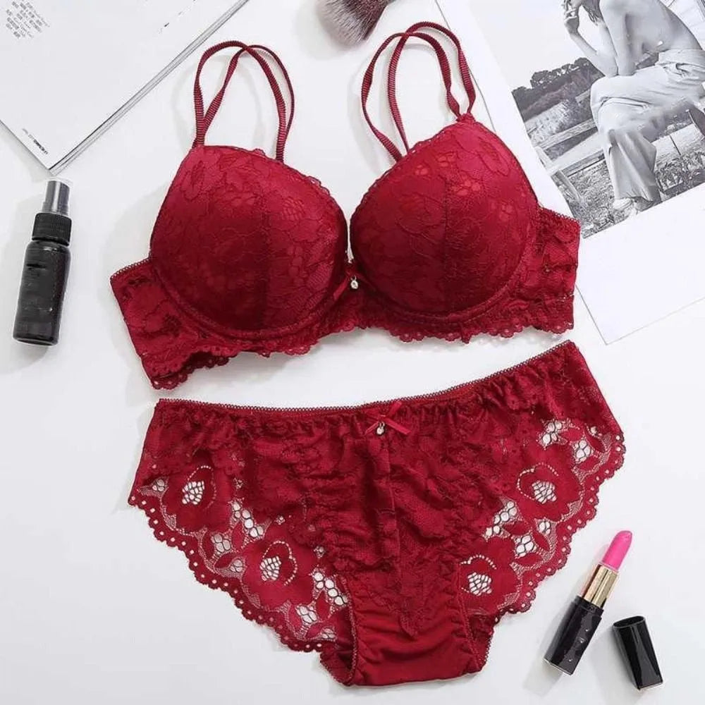 Seamless Wire-Free Bra & Brief Set – Everyday Comfort Lingerie