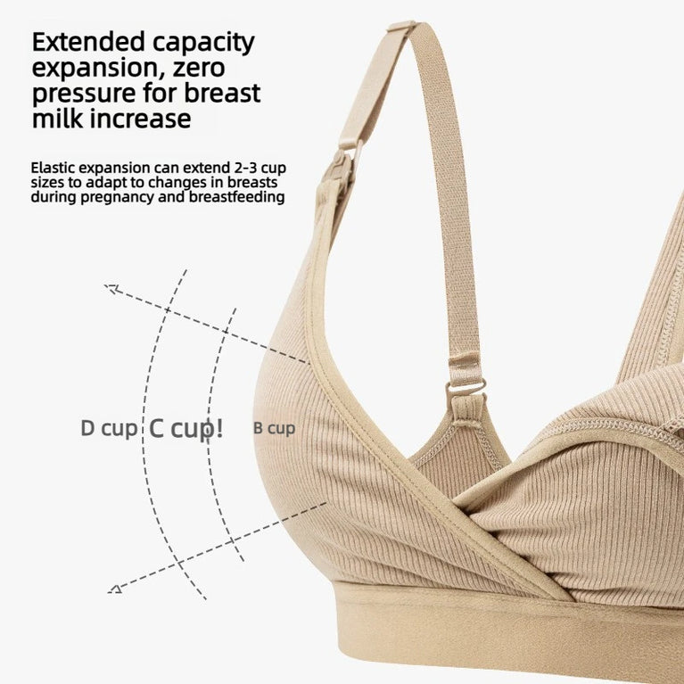 2026 Ultra-Soft Nursing Bra | Dual-Closure Maternity Fit