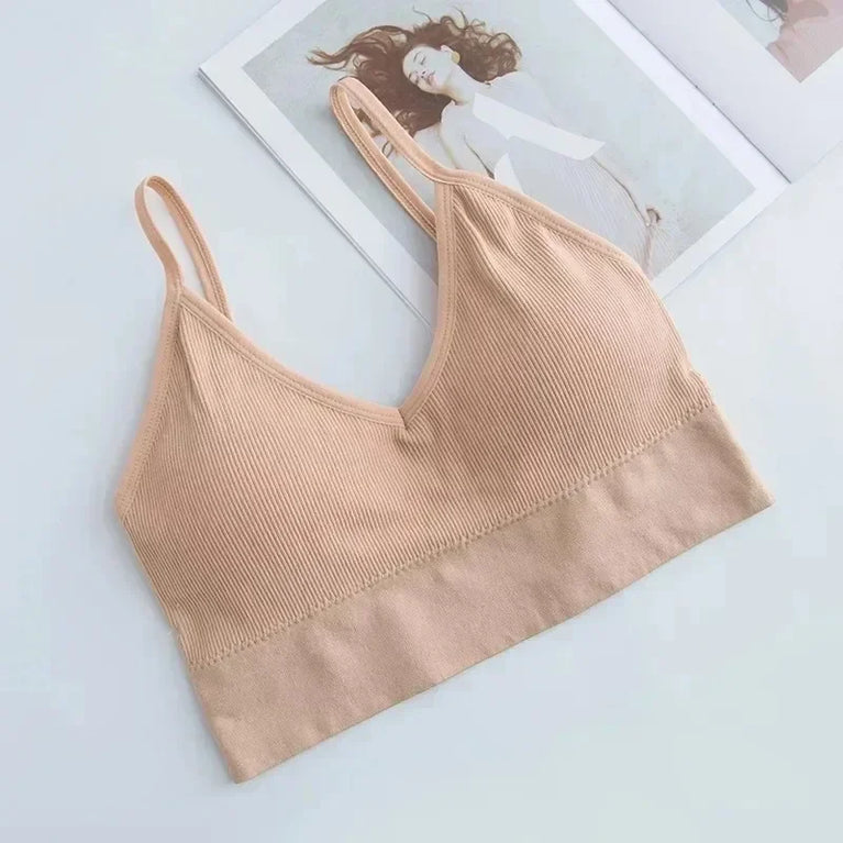 Seamless Push-Up Bralette – Wireless "Beautiful Back" Comfort