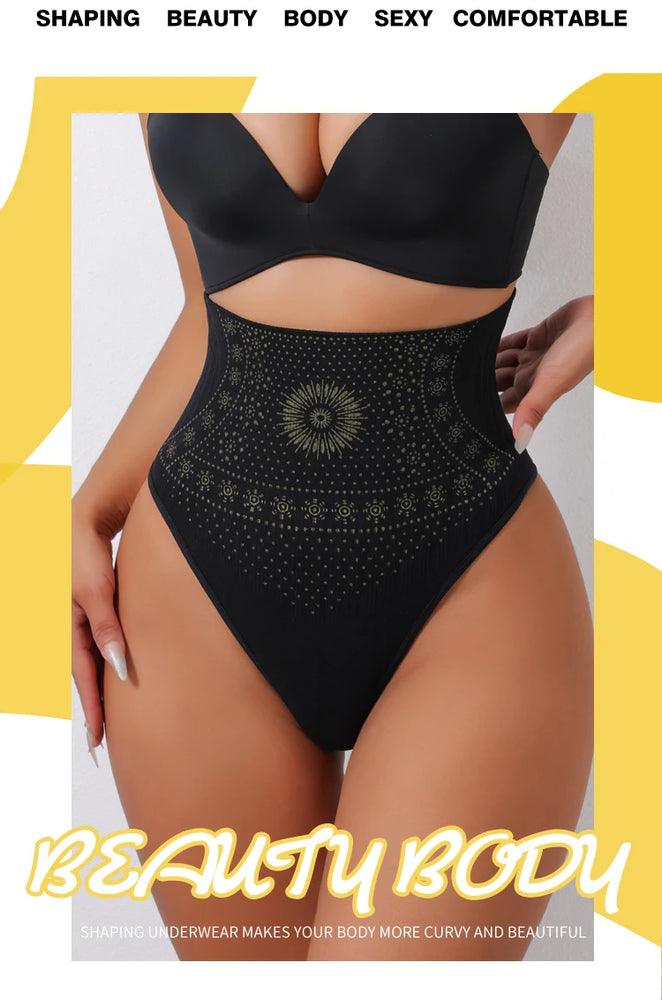 Flarixa High-Rise Shaping Thong | Seamless Tummy Control
