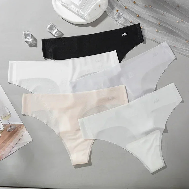 3pc Ultra-Thin Thongs | Seamless Transparent Quick-Dry G-String