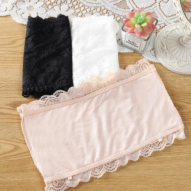 Sexy Lace Bandeau | Seamless Strapless Wrap Chest Top