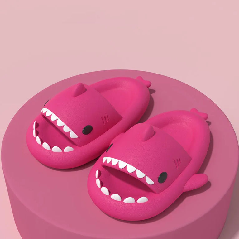 Cute Shark Platform Slides | Unisex Soft EVA Summer Sandals