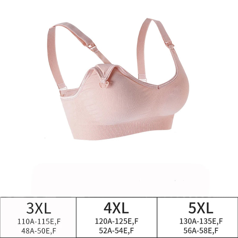 Plus Size Nursing Bra | Anti-Sagging Wireless Fit