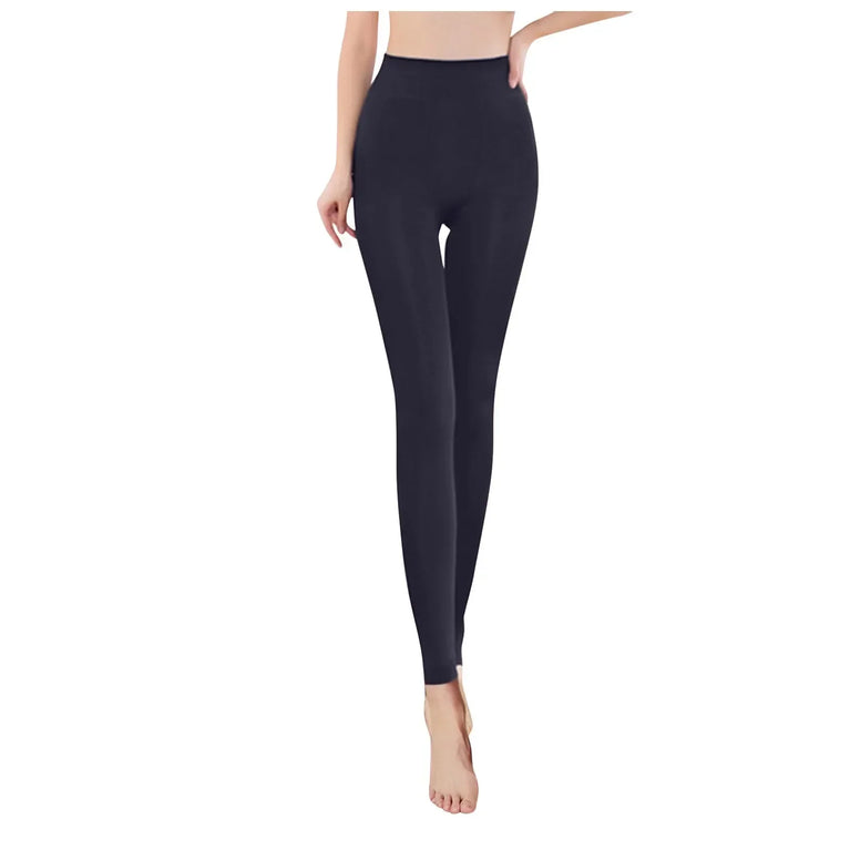 Women's Pearl Fleece Lined Leggings Winter Thermal Pants