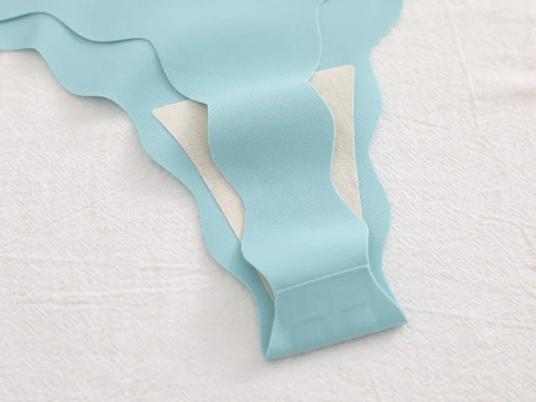 6pc Ice Silk Thongs | Traceless Wave Edge G-Strings