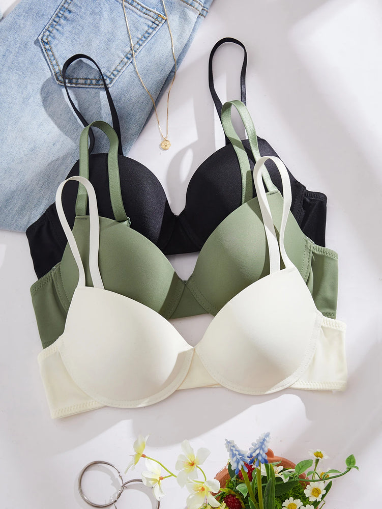 Everyday Essential Underwire Push-Up Bra – Classic 3/4 Cup Support
