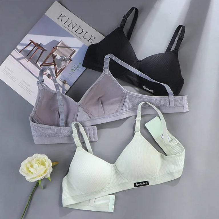 Seamless V-Shaped Bra | 3PCS Wireless Comfort