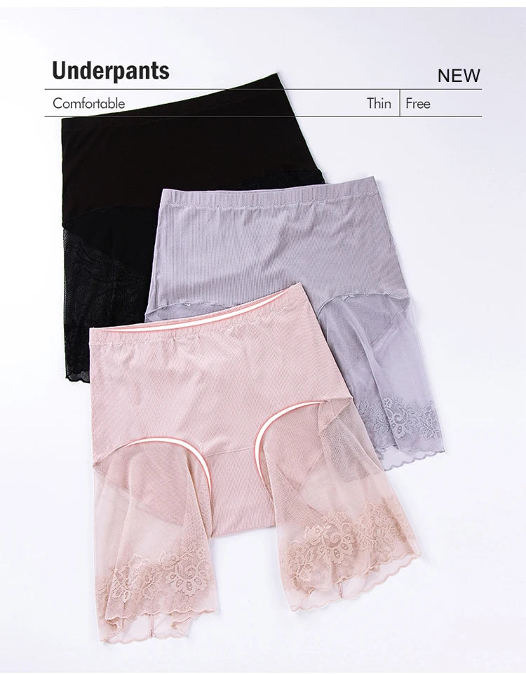 Lace Safety Shorts | Plus-Size Anti-Chafing Underwear