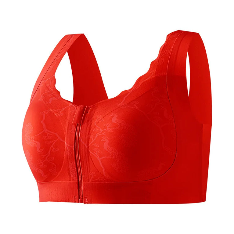 Post-Mastectomy Front-Zipper Bra – Seamless Wireless Recovery Support