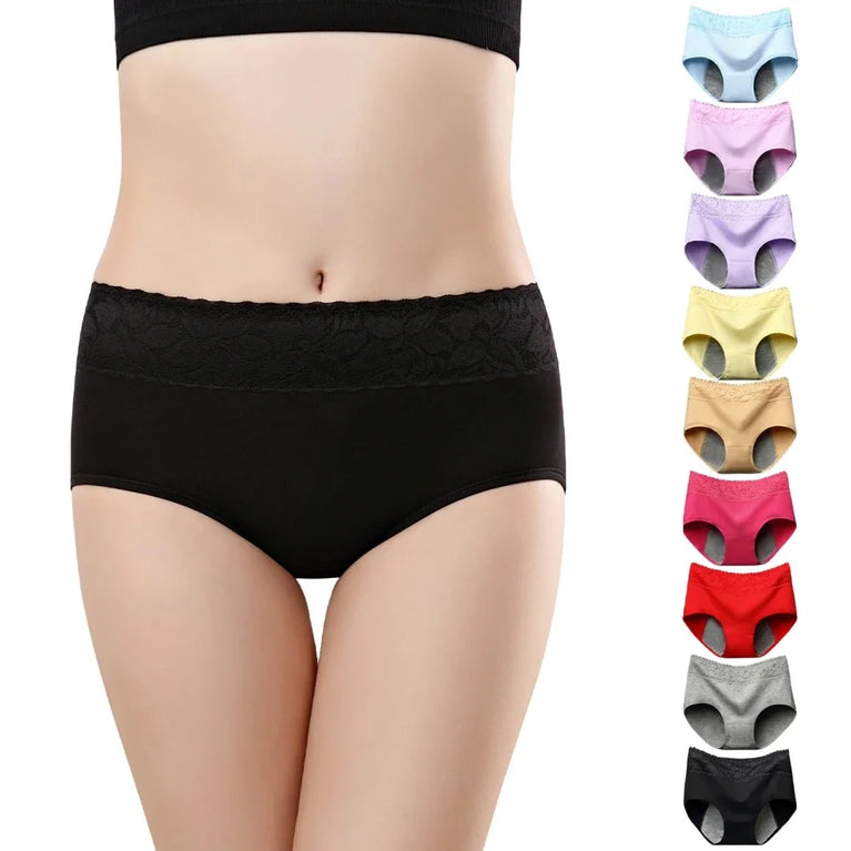 High-Rise Period Briefs | Leakproof Cotton Underwear