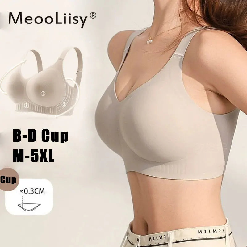 Seamless Full-Cup Minimizer Bra – Sleek Wire-Free Support