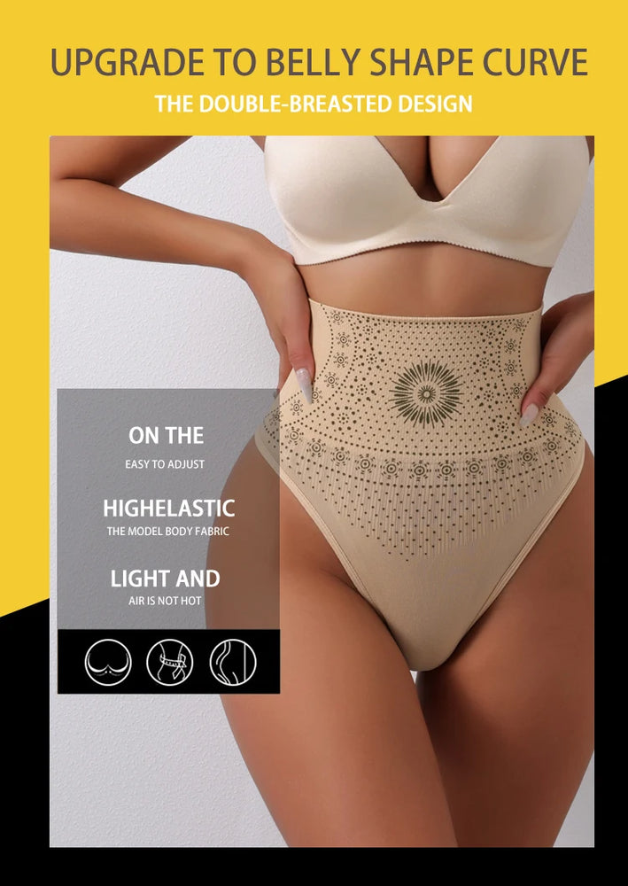 Flarixa High-Rise Shaping Thong | Seamless Tummy Control