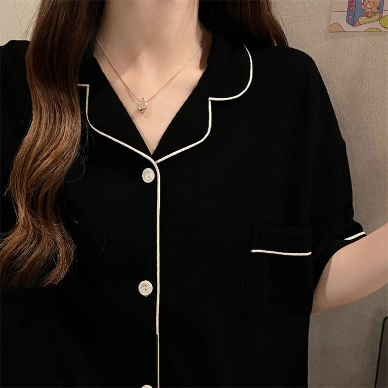 Unisex 3pc Cotton Home Clothes Set | Summer Casual Loungewear