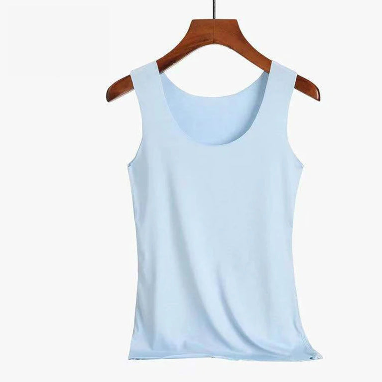Women Summer Tight Fit Sleeveless Street Tank Top Bra