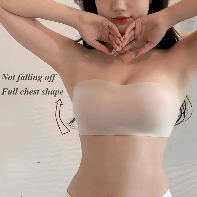 Ultra-Light Seamless Adhesive Bra – Wireless Push-Up Comfort