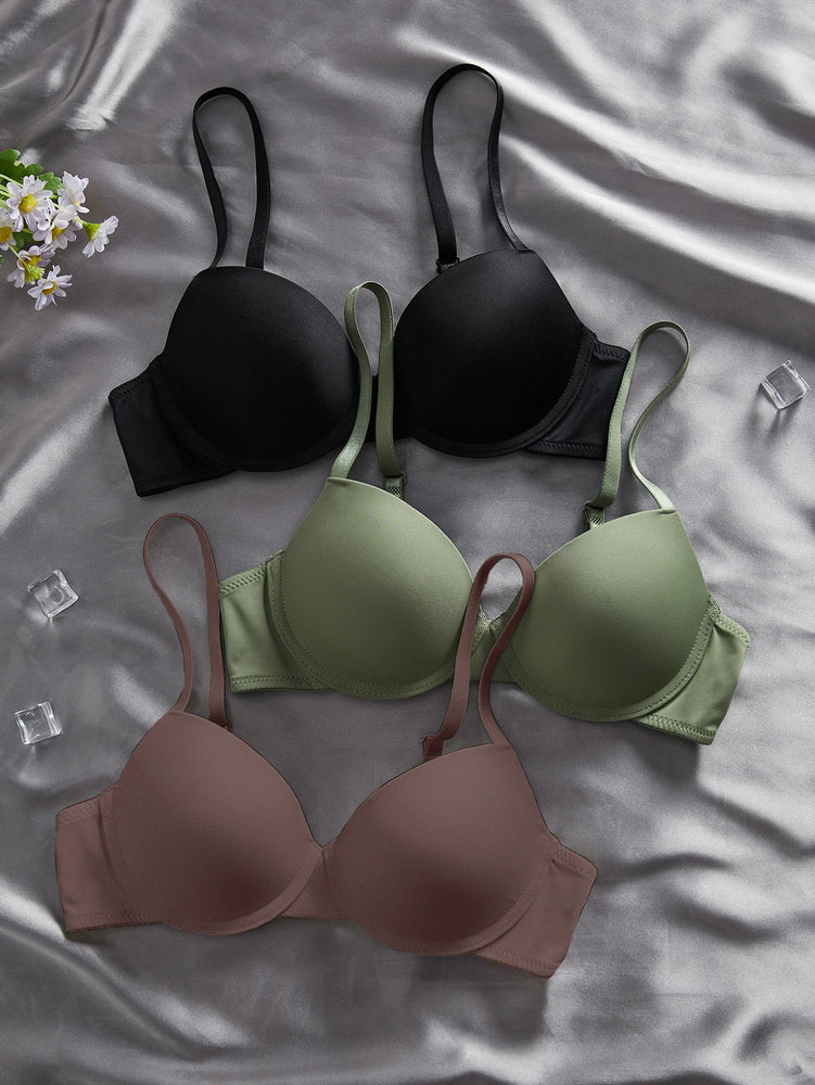 Everyday Essential Underwire Push-Up Bra – Classic 3/4 Cup Support