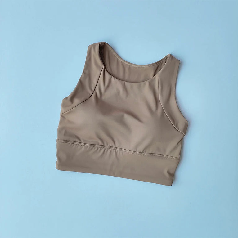 Breathable Seamless Sports Bra – High-Impact Running Support