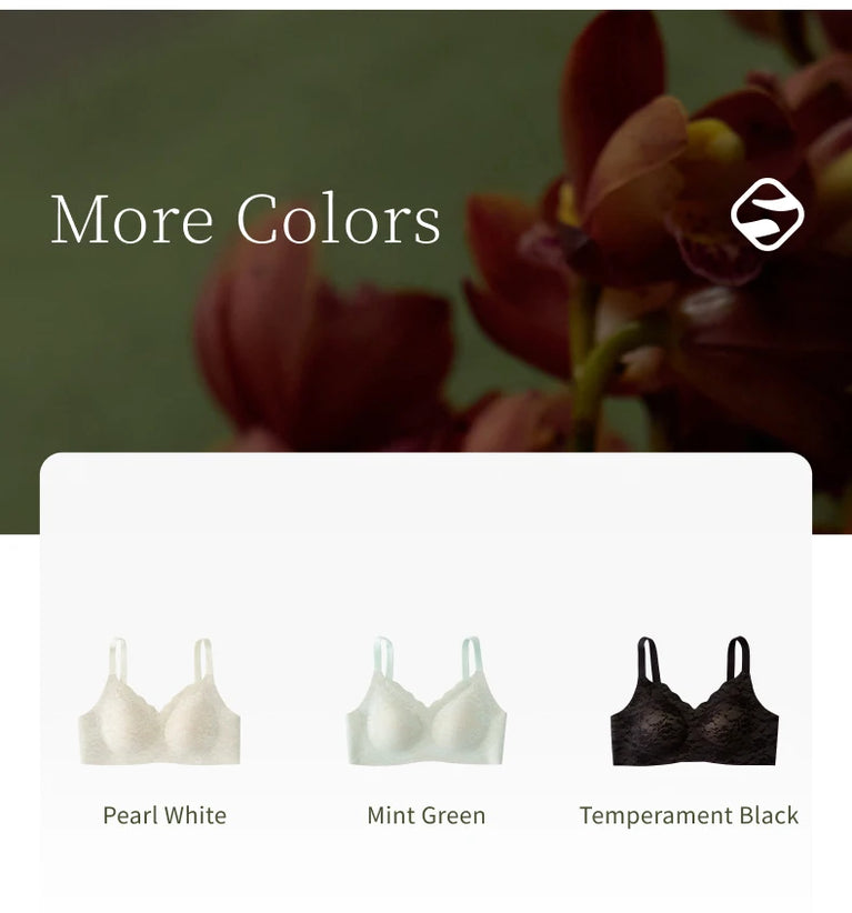 Seamless Lace Bra | Wireless Summer Push-Up Fit