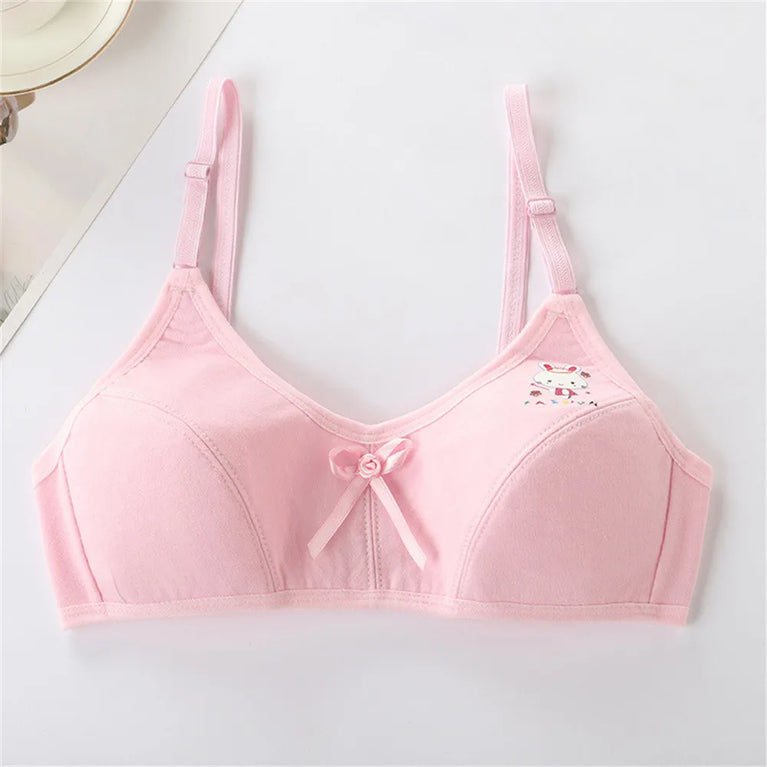 Teenage Double-Layer Training Bra | Soft Cotton Sport Duo