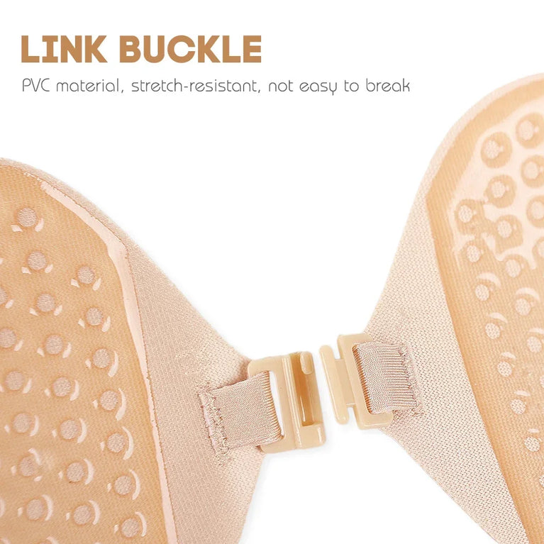 Invisible Silicone Strapless Bra | Self-Adhesive Push-Up Fit