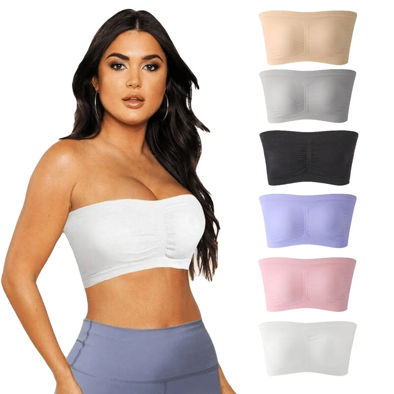 Invisible Stretch Strapless Bra | Anti-Slip Summer Bralette