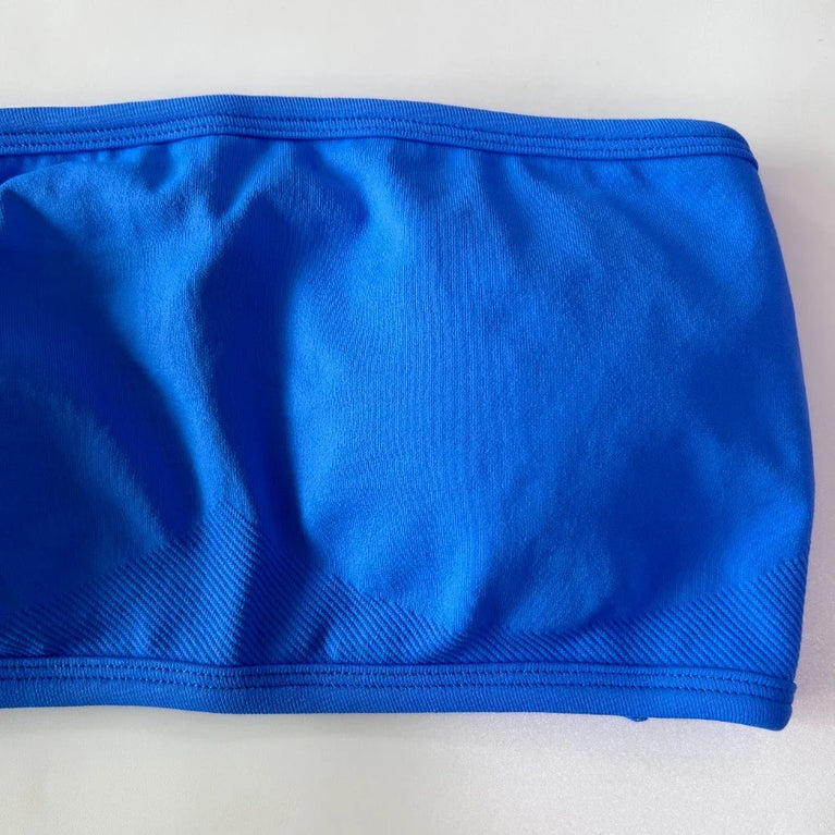 Strappy Backless Bandeau | Seamless Yoga Sports Bra