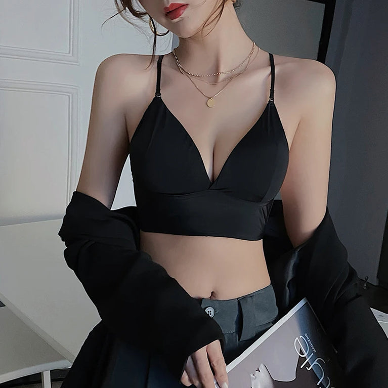 Ice Silk Low-Back Multi-Way Bra | Seamless U-Back Bralette