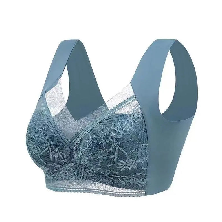 L–6XL Ice Silk Seamless Bra | Plus Size Wireless Push-Up