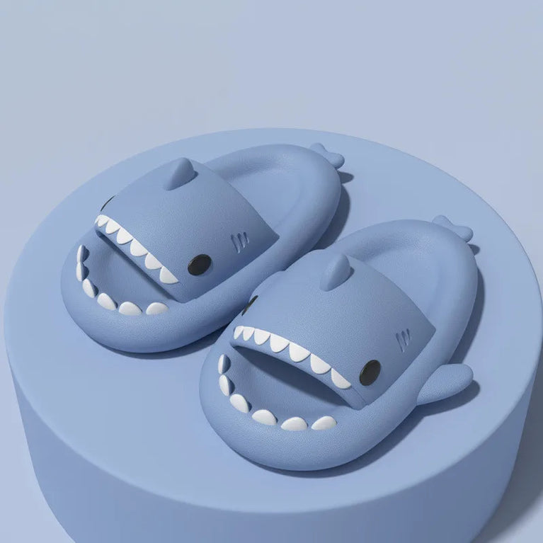Cute Shark Platform Slides | Unisex Soft EVA Summer Sandals