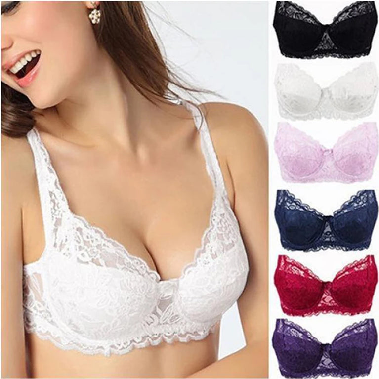Lace Summer Push-Up Bra | Breathable Full-Coverage Lingerie