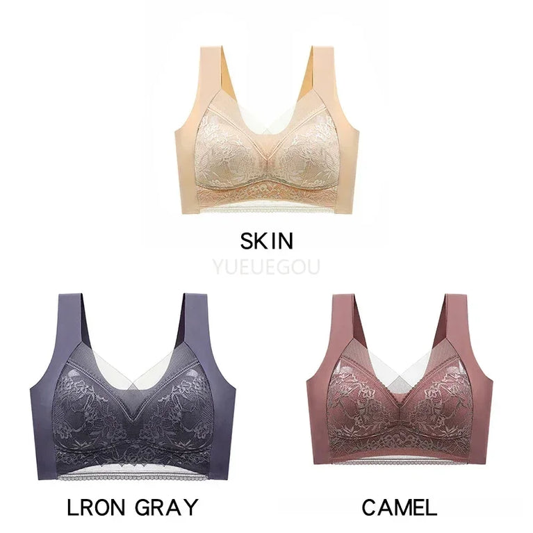 3PCS Plus Size Push-Up Bralette | 5cm Natural Lift Comfort