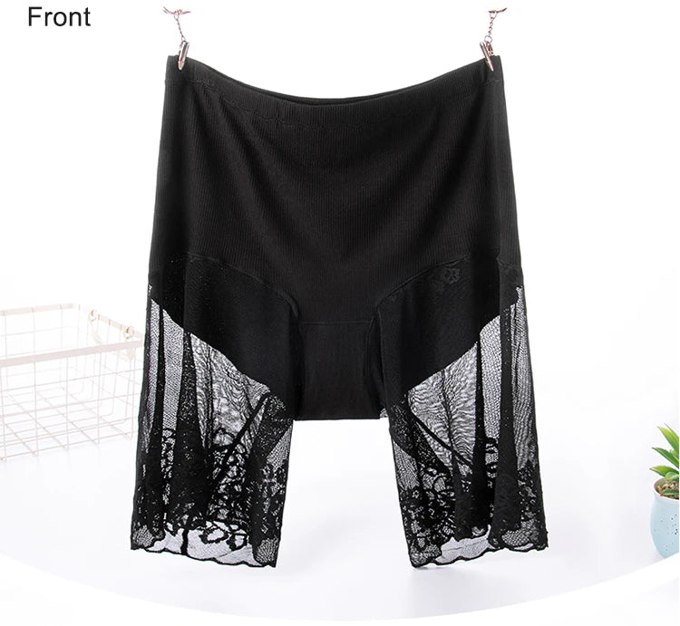 Lace Safety Shorts | Plus-Size Anti-Chafing Underwear
