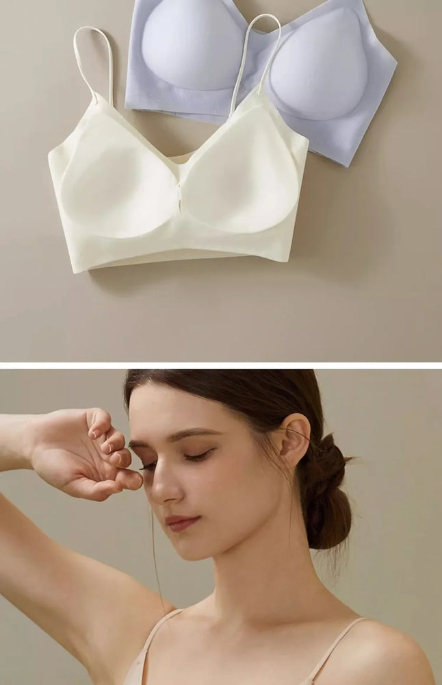Cooling Ice Silk Seamless Bra | Lightweight Wireless Push-Up