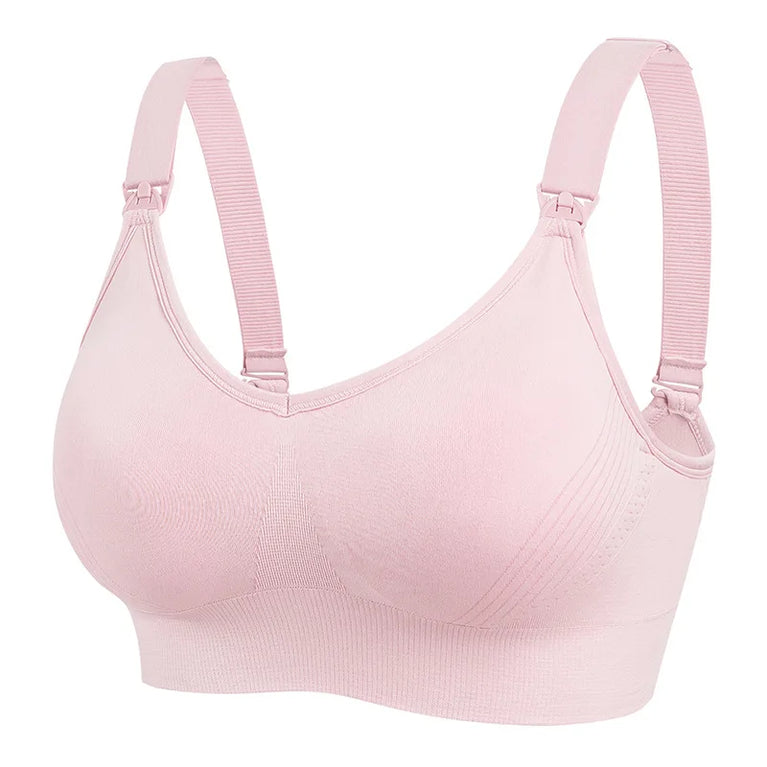 Seamless Maternity Nursing Bra – Wireless Push-Up Comfort