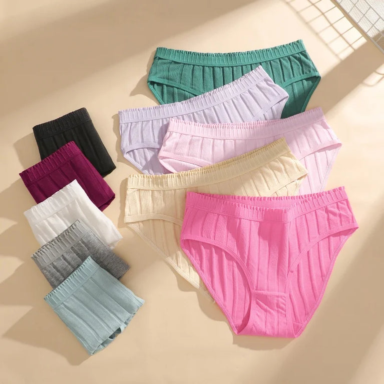3pc Breathable Cotton Briefs | Low-Waist Dopamine Summer Set