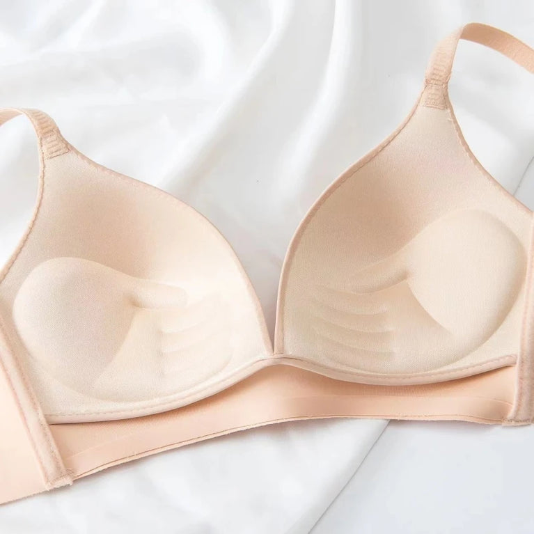 FallSweet 3PCS Seamless Push-Up Bra | Wireless Glossy Comfort