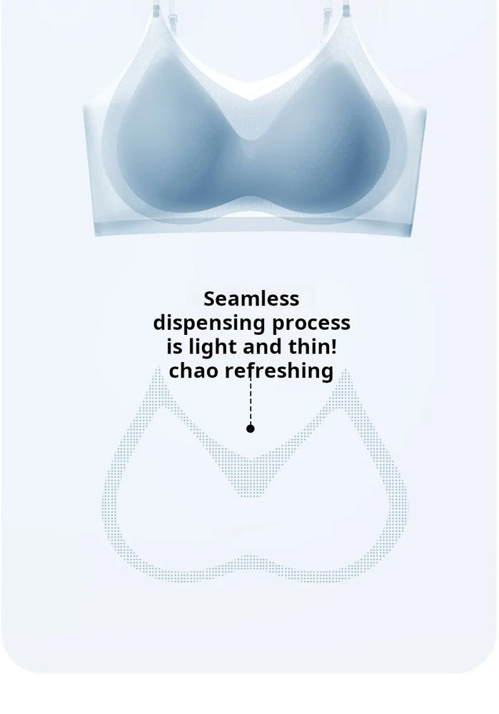 Summer Ice Silk Bralette | Seamless Air-Cooling Push-Up