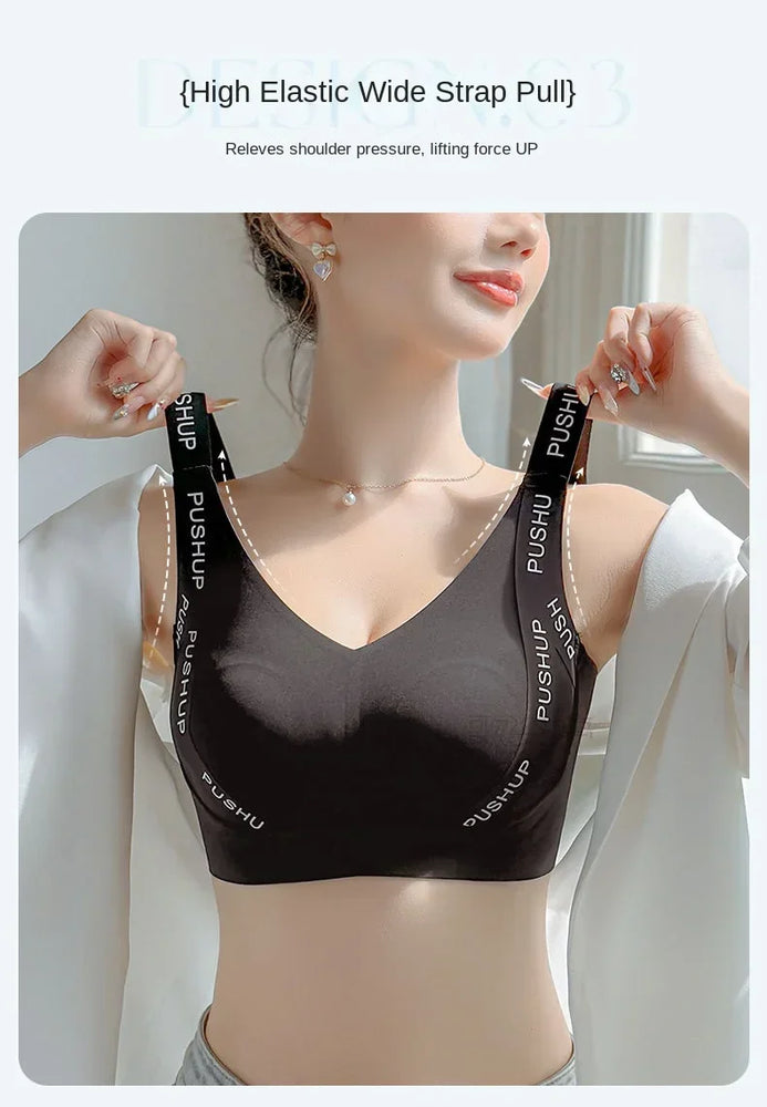 Seamless Wire-Free Minimizer Bra – Sleek Commute Comfort